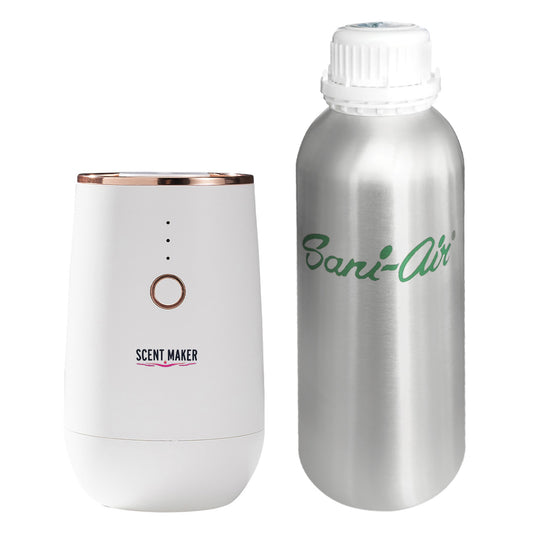 NEBULIZADOR AROMAS COPPER WHITE + REGALO RECARGA 300 Ml PREMIUM SANI AIR