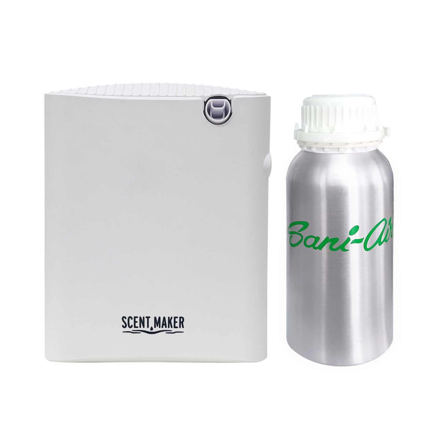 NEBULIZADOR AROMAS ELEGANCE WHITE + RECARGA 300 Ml PREMIUM SANI AIR