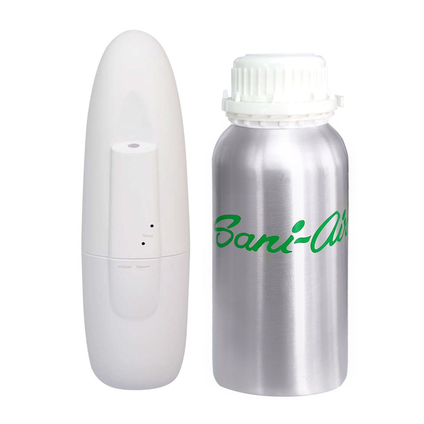NEBULIZADOR AROMAS OVALAIR WHITE + RECARGA 300 Ml PREMIUM SANI AIR
