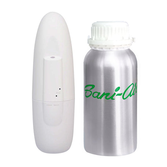 NEBULIZADOR AROMAS OVALAIR WHITE + RECARGA 300 Ml PREMIUM SANI AIR