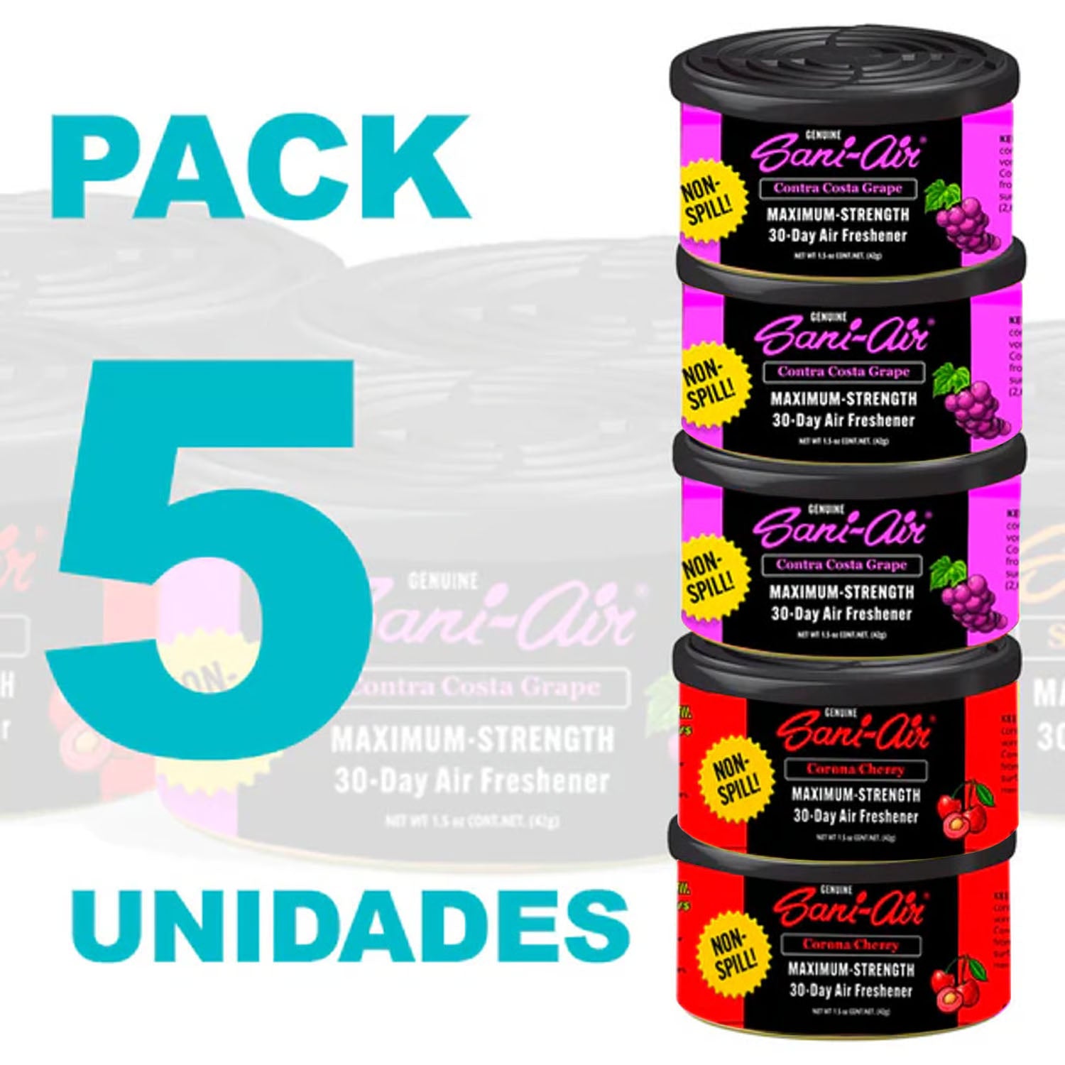 Pack 5 latas auto Sani Air