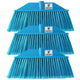 3 Repuestos Escobillón Americano Multiuso Azul 10,5 Cm