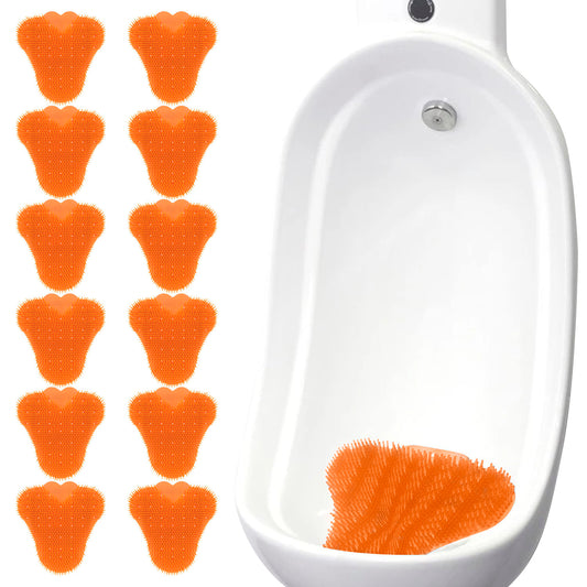 12 Tapetes Urinarios Antisalpicaduras Naranja Mango