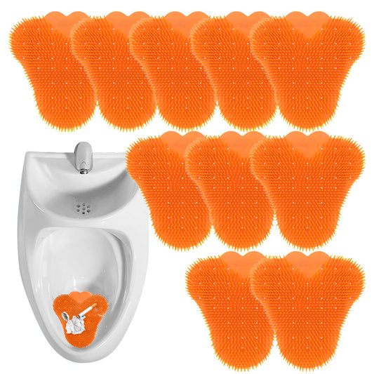10 Tapetes Urinarios Antisalpicaduras Naranjo Mango
