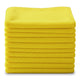 10 Traperos Simples De Microfibra Con Ojal Amarillo 70x53 cm