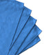 5 Traperos Simples De Microfibra Con Ojal Azul 70x53 cm