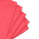 5 Traperos Simples De Microfibra Con Ojal Rojo 70x53 cm