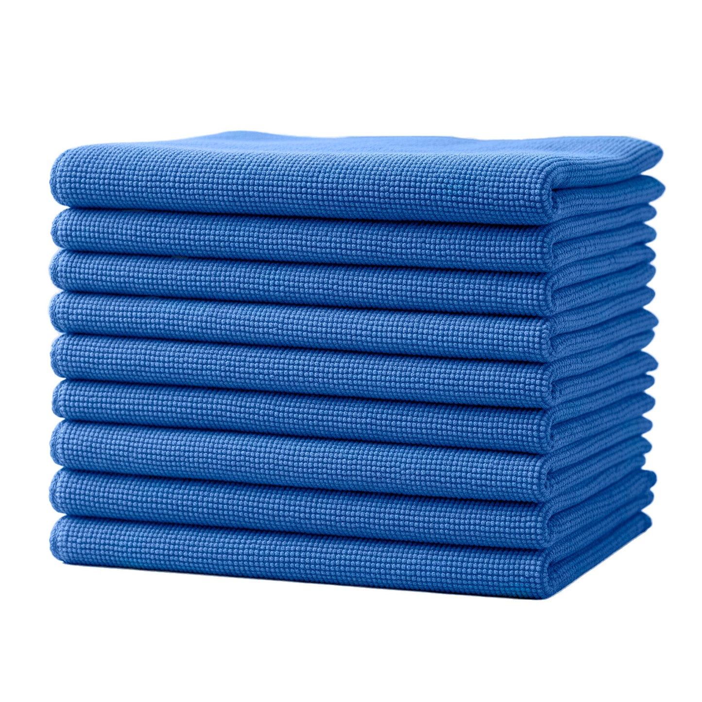 10 Traperos Simples De Microfibra Con Ojal Azul 70x53 cm