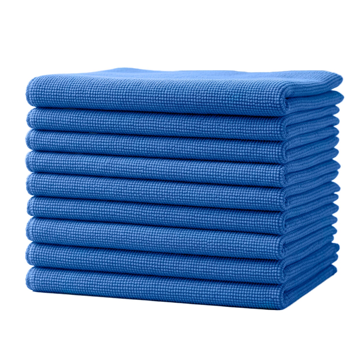 10 Traperos Simples De Microfibra Con Ojal Azul 70x53 cm