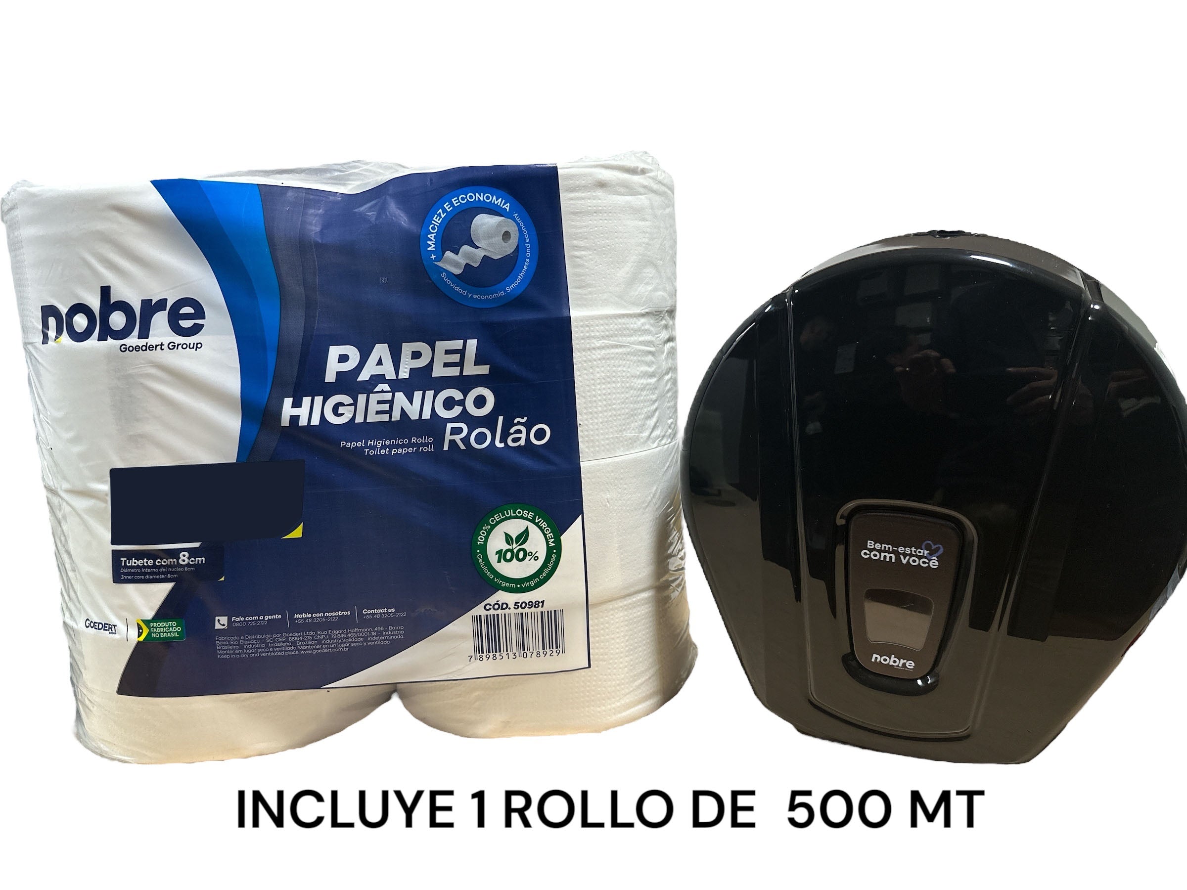 Pack 1 Rollo + Pack Disp. Jumbo Nobre Negro