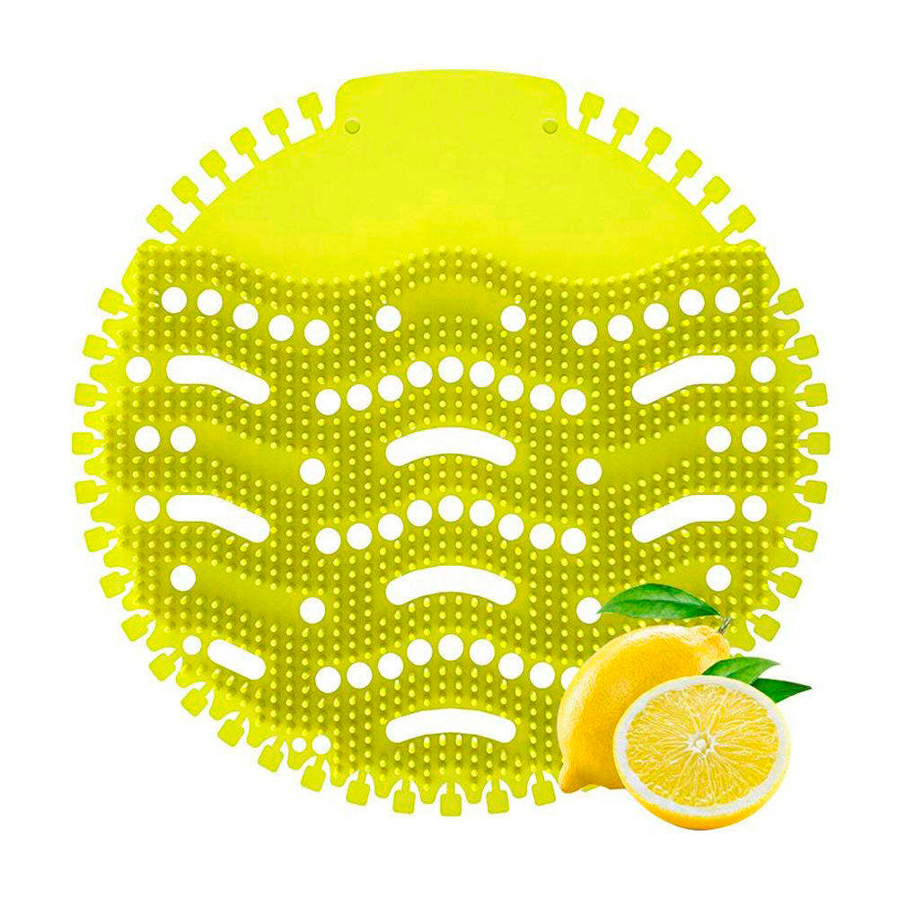 Tapete Urinario Redondo Amarillo Limón