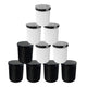 Pack 10 Recipientes Porta Vela de Vidrio 220 Ml con Tapa de Metal