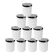 Pack 10 Recipientes Porta Vela de Vidrio 400 Ml con Tapa de Metal