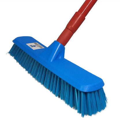 Escobillón Municipal Azul 4 cm con Mango Extensible Rojo (82-150 cm)