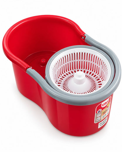 Mopa Giratoria 360° con Balde Pedal 8 L y 2 Repuestos
