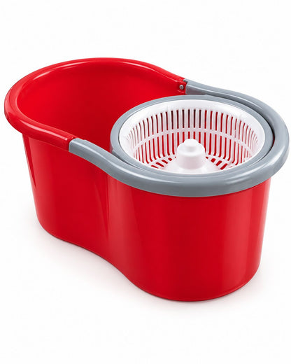 Mopa Giratoria 360° con Balde Pedal 8 L y 2 Repuestos