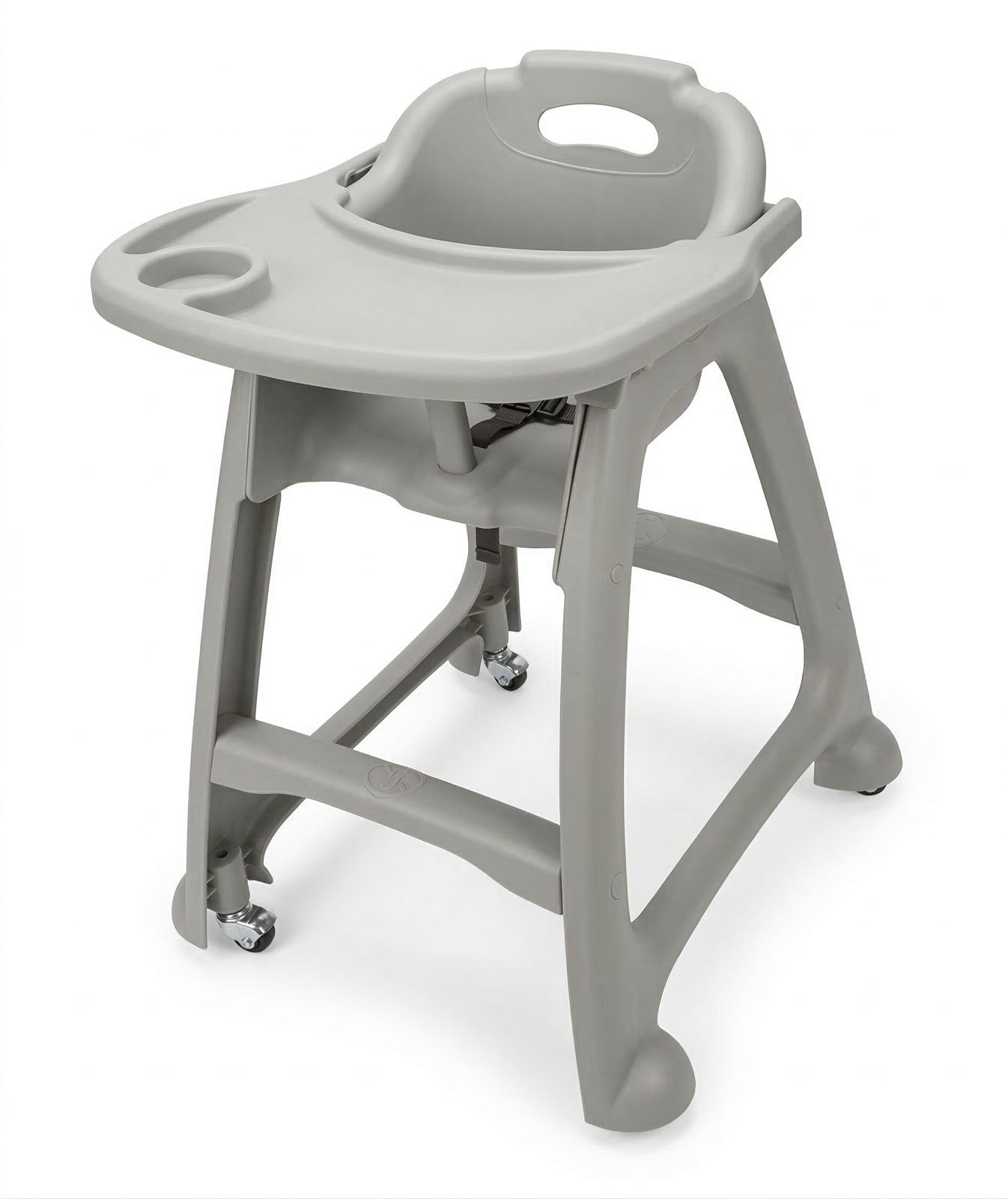 Silla de comedor Deluxe para bebe, con ruedas y mesita