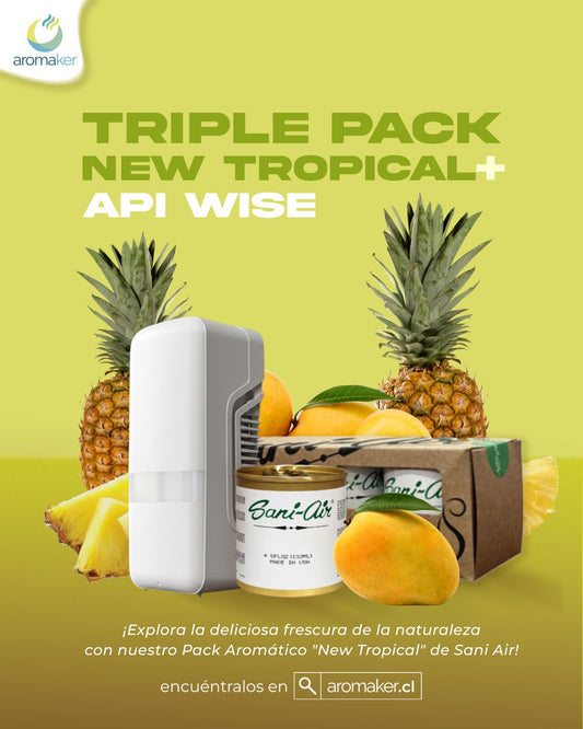 Pack WISE + Tripack Sani Air Aromas Tropicales x3