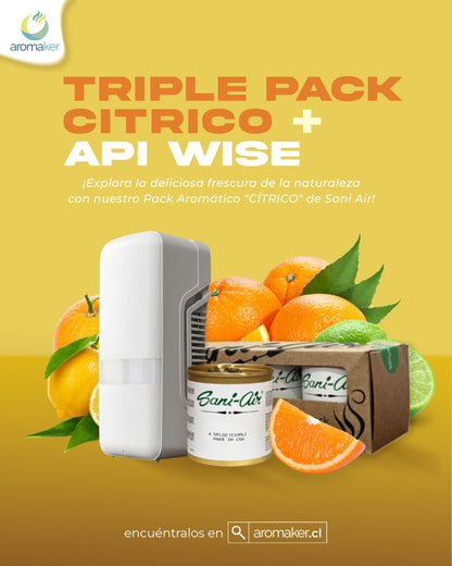 Pack WISE + Tripack Sani Air Aromas Cítricos x3