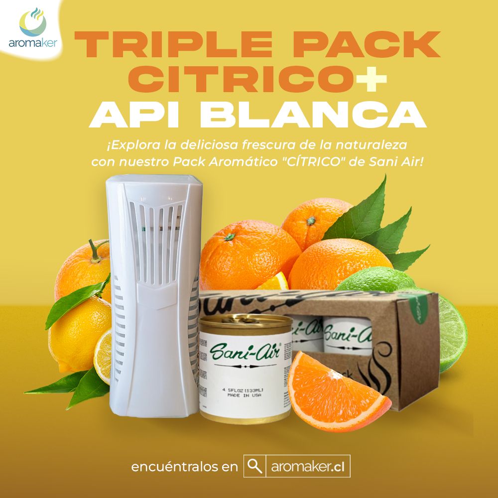 Pack WISE + Tripack Sani Air Aromas Cítricos x3