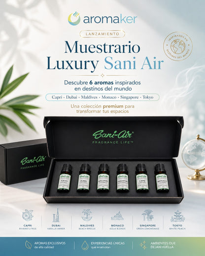 Muestrario Luxury Sani-Air 6 Unidades de 10ml