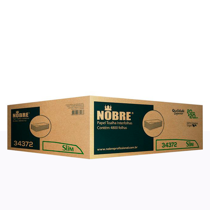 CAJA TOALLA DE PAPEL NOBRE , TOTAL 4.800 HOJAS