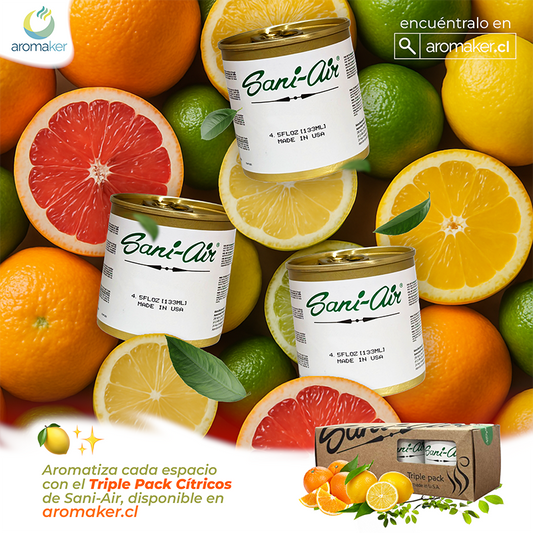 Triple Pack Sani Air Aromas Cítricos 🍋