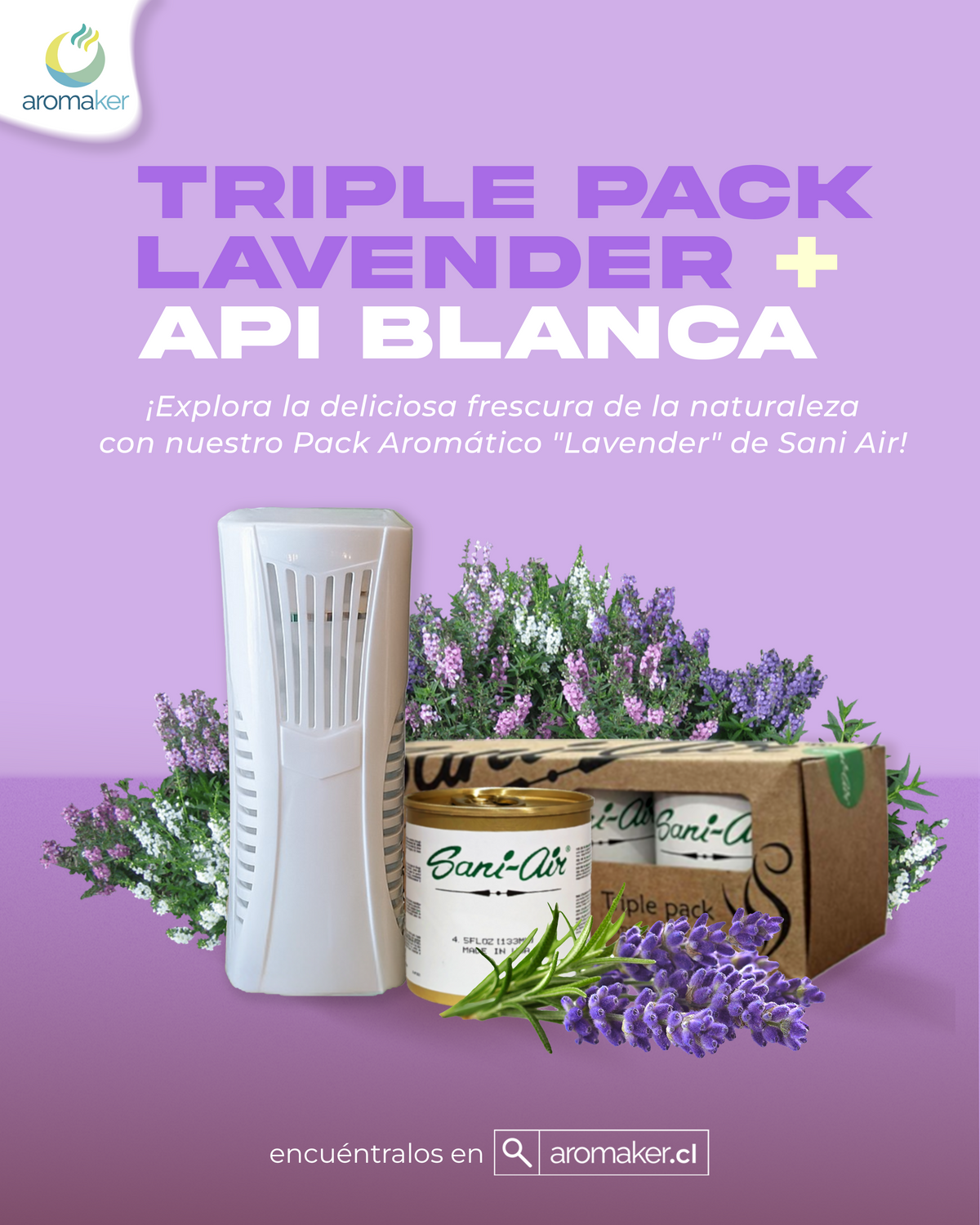 Api Sani API + Tripack Sani Air Lavender – Aromaker