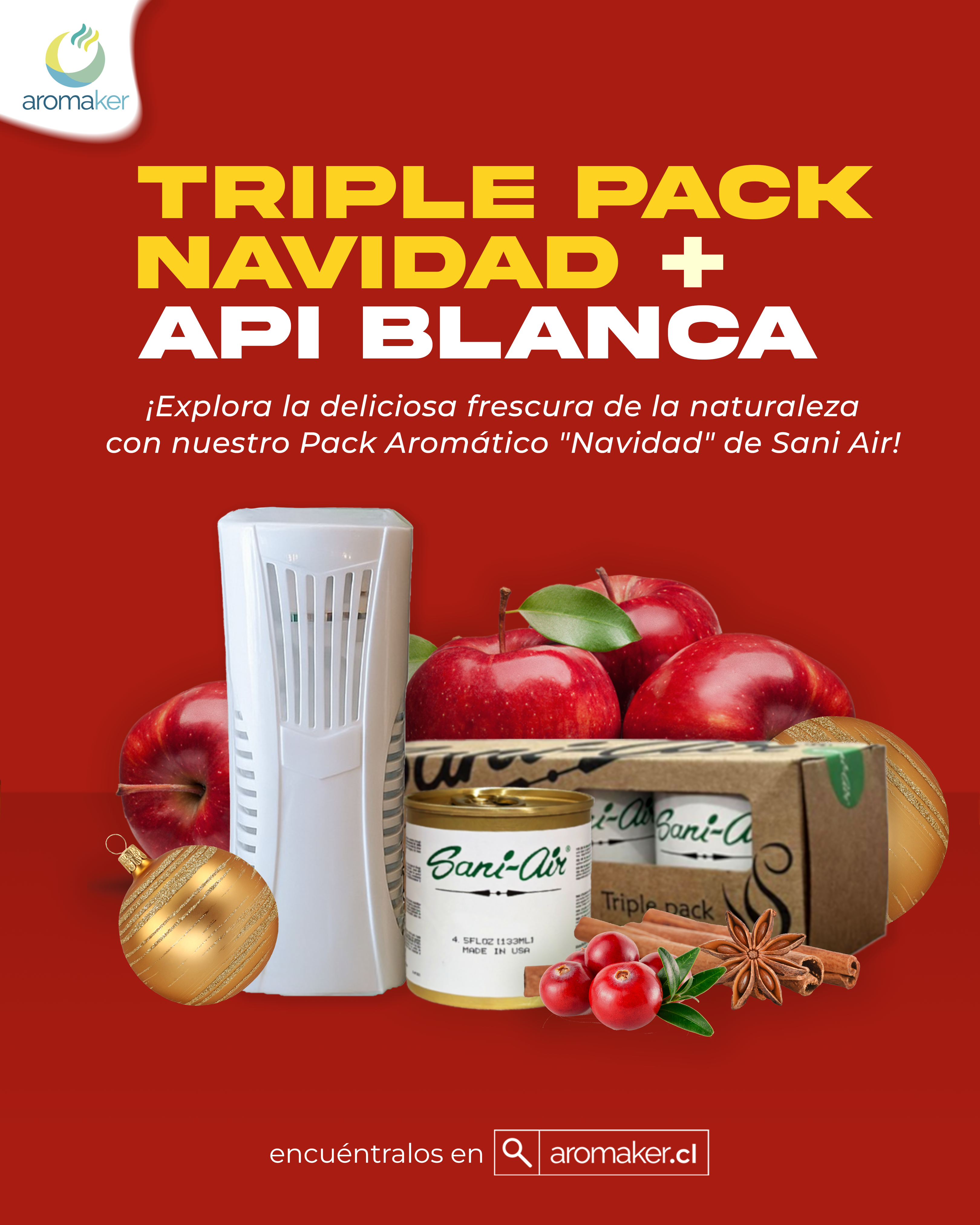 Api Sani API + Tripack Sani Air Navidad – Aromaker