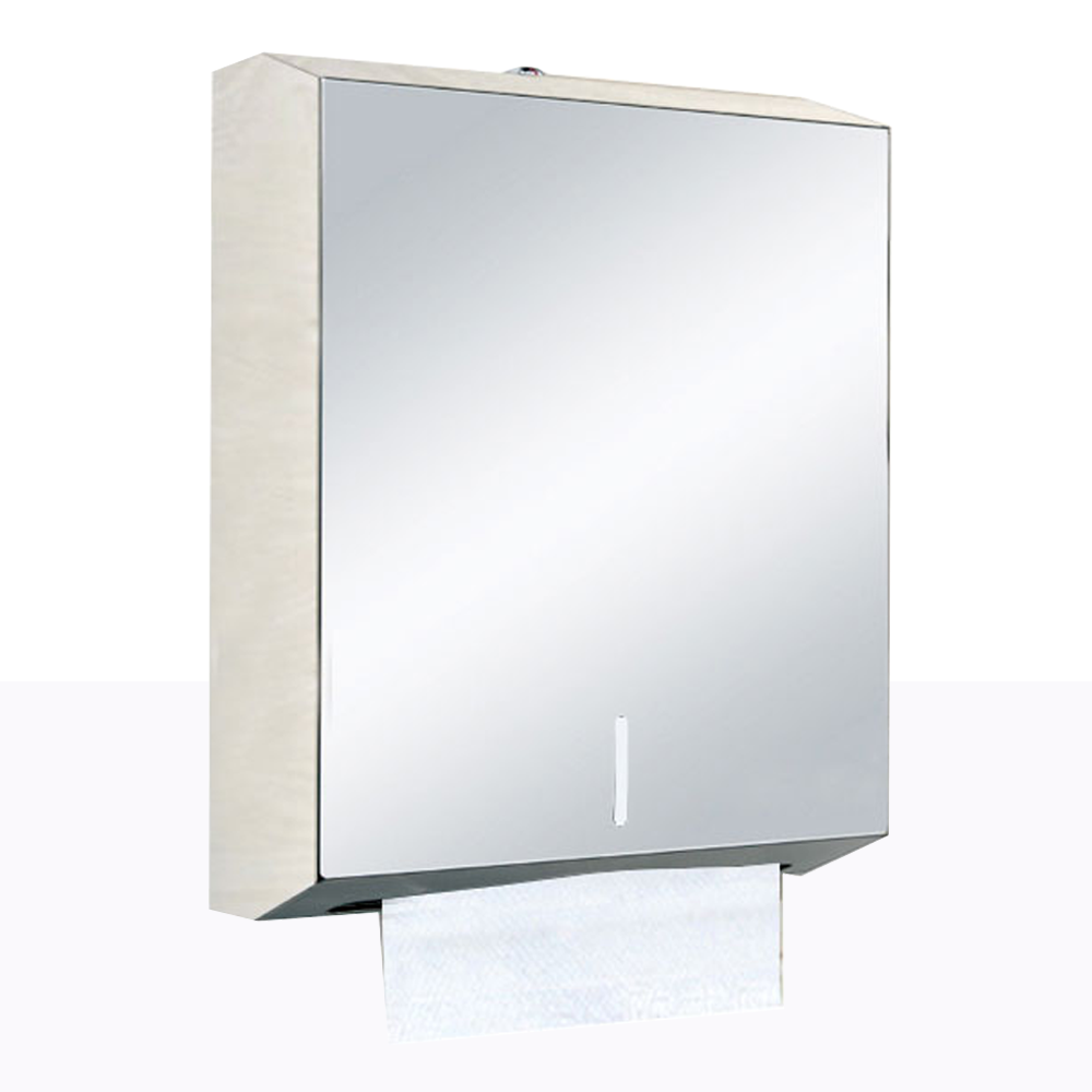 DISPENSADOR TOALLA INTERFOLIADA ACERO LARGO