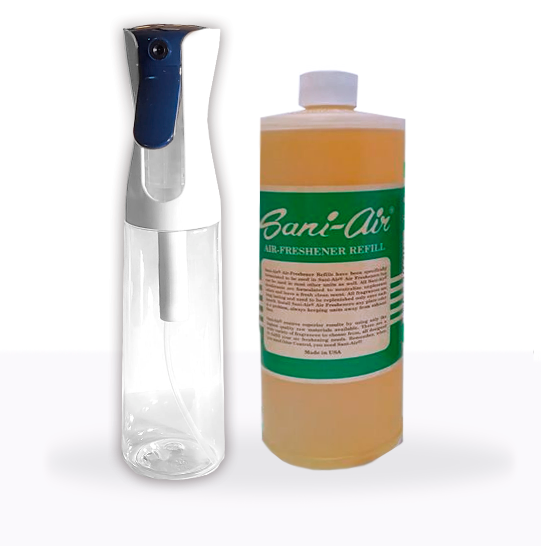 Pulverizador spray continuo 300 ml + botella 1 litro Sani Air